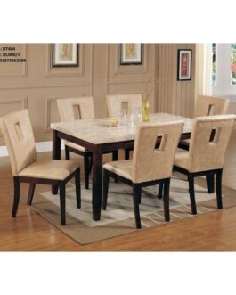 Marble Dining Table DT464 (6 Chairs + 1 Table)